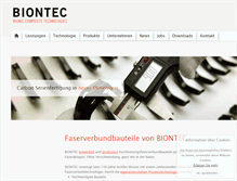 Tablet Screenshot of biontec.ch